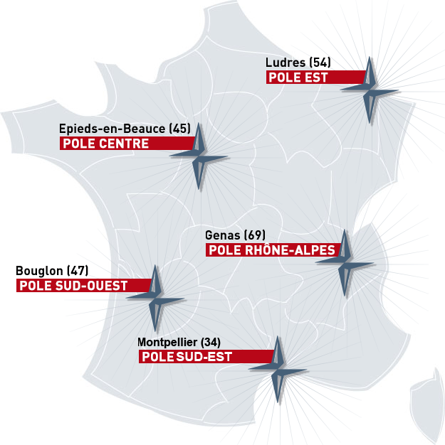 carte des reseaux pole 2023 tradis